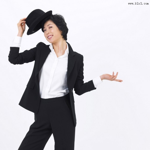 商务女性动作图片