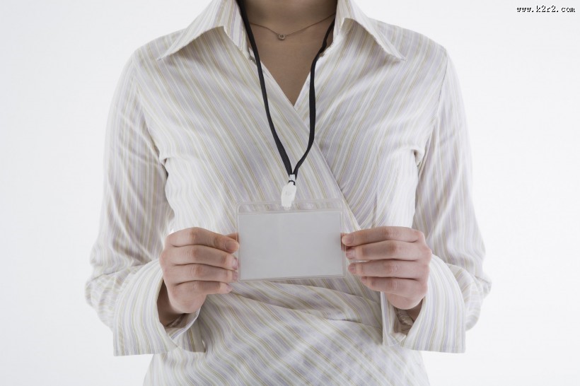 女性空白告示图片