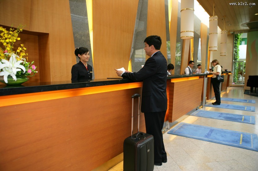 酒店前台接待图片大全