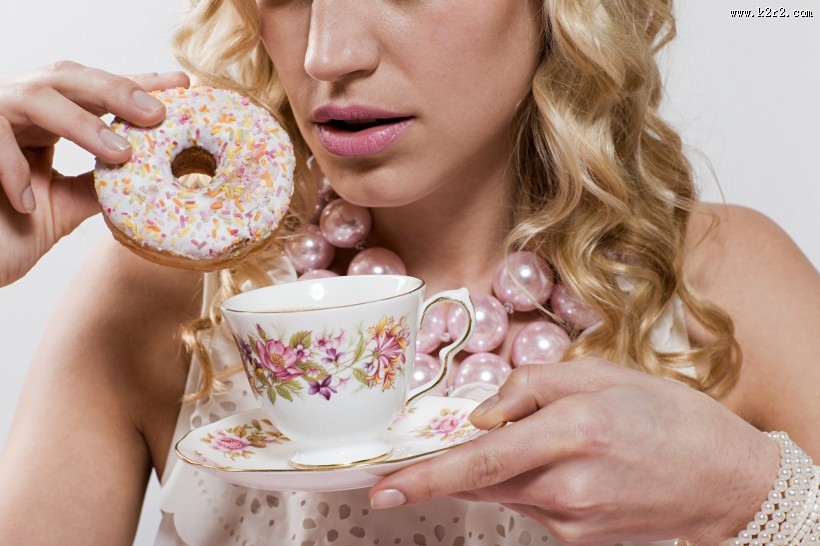 女性美食家图片