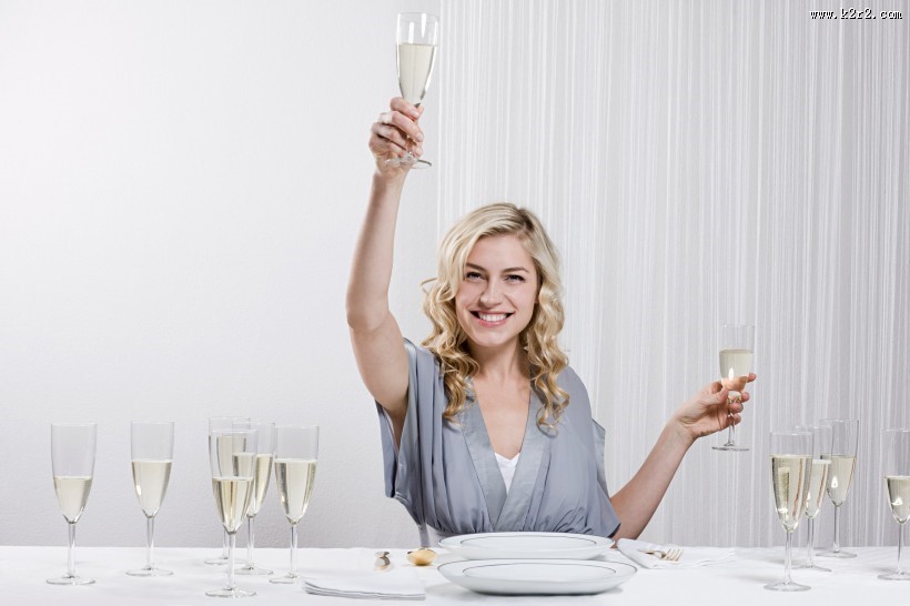 女性美食家图片