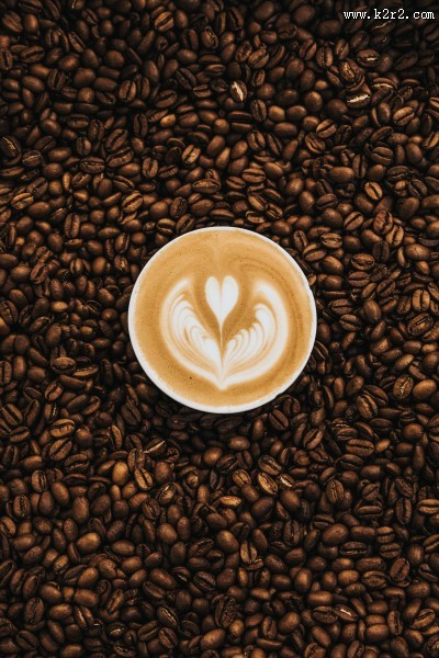香浓的咖啡拉花图片