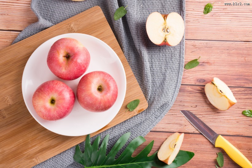 酸甜可口的红富士苹果图片大全