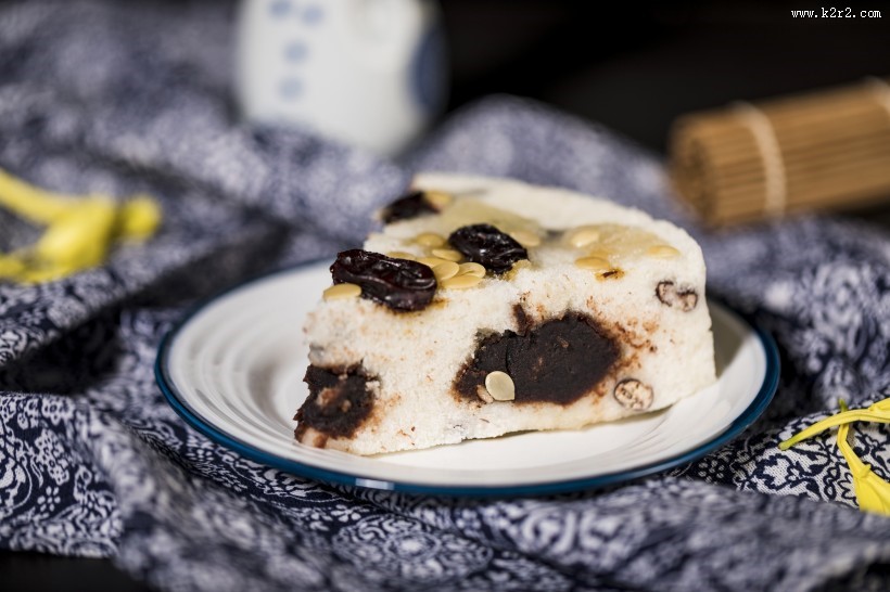 江浙沪风俗五颜六色的重阳节桂花糕图片