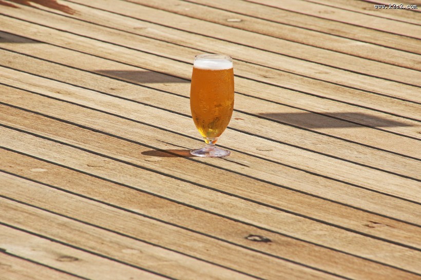 杯子里的冰冻啤酒图片大全