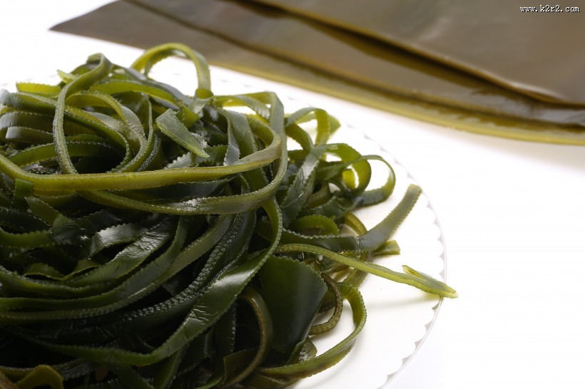 新鲜又营养适合各种做法的海带图片