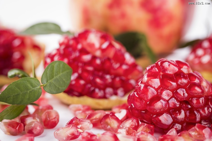 新鲜石榴粒图片