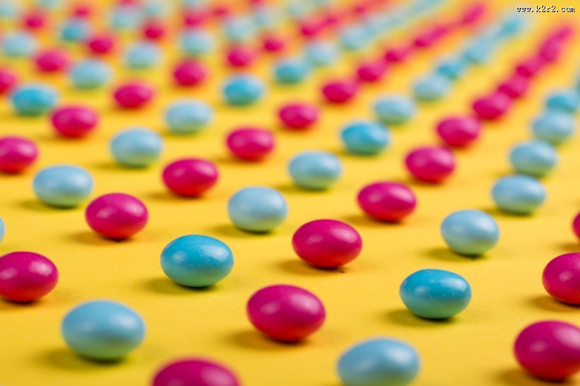 五彩巧克力糖果图片