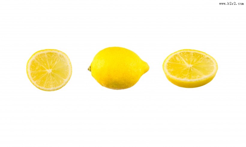切开的新鲜柠檬图片