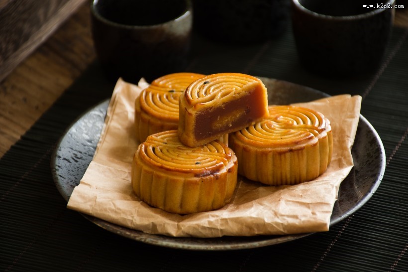 中秋美食月饼图片