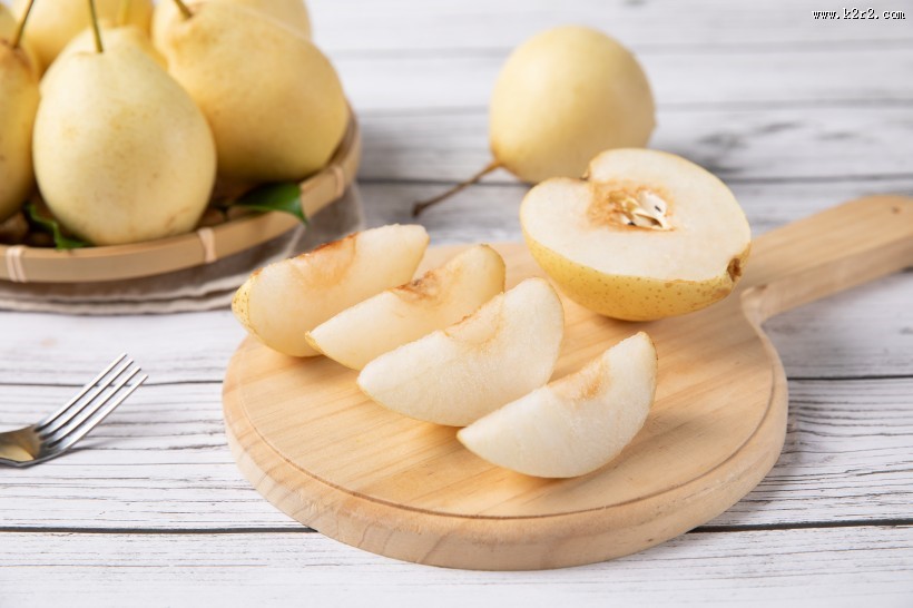 清甜多汁的雪梨图片