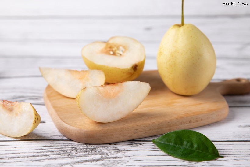 清甜多汁的雪梨图片