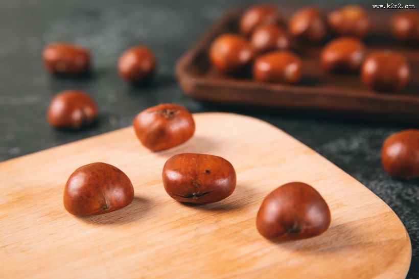 美味好吃的板栗图片