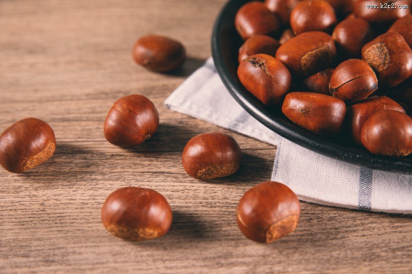 美味好吃的板栗图片