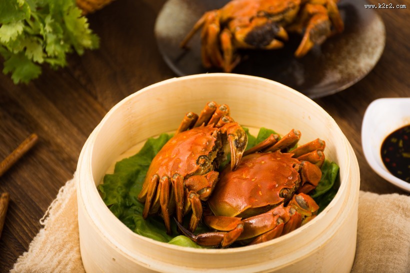 美味清蒸大闸蟹图片