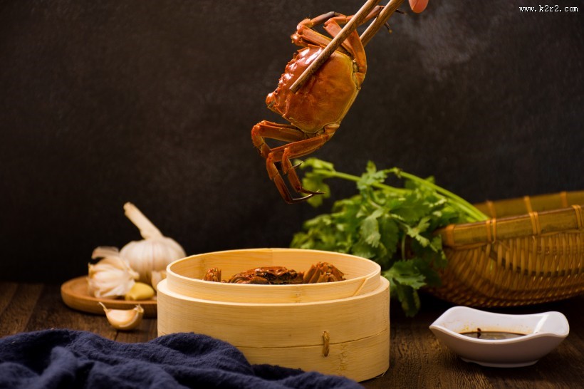 美味清蒸大闸蟹图片
