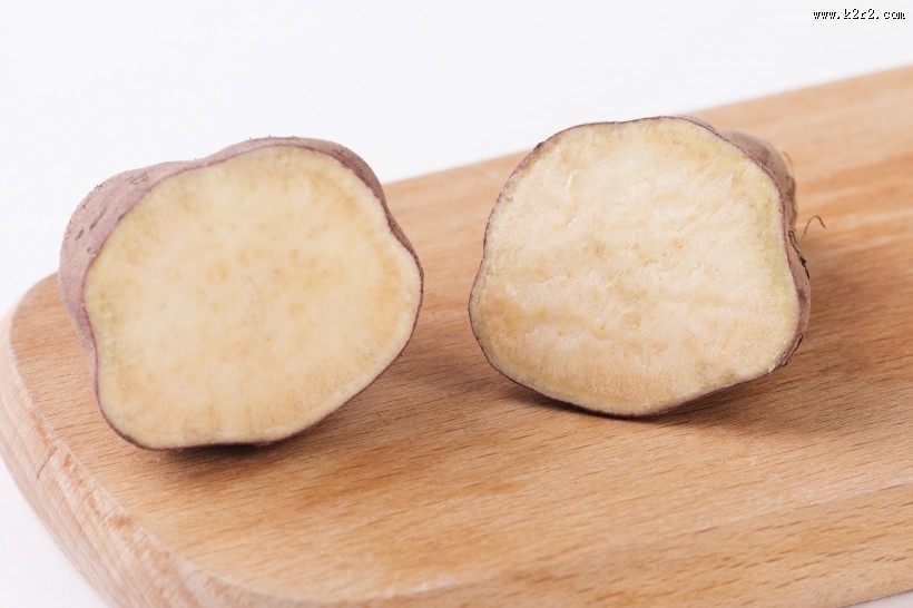 切开的番薯图片
