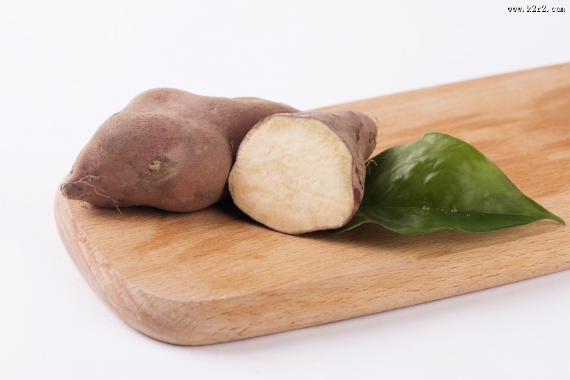切开的番薯图片
