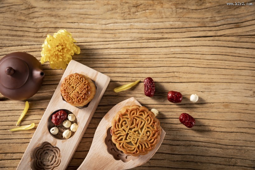 中秋节广式月饼图片