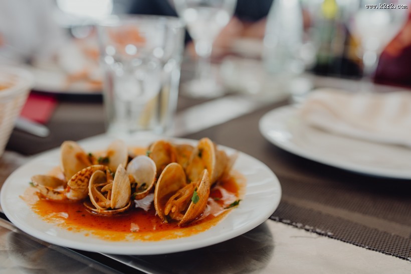 丰盛的海鲜大餐图片