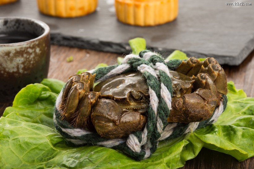 新鲜营养的大闸蟹图片