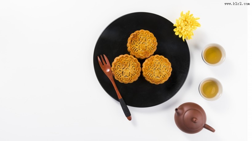 美味的中秋节广式月饼图片