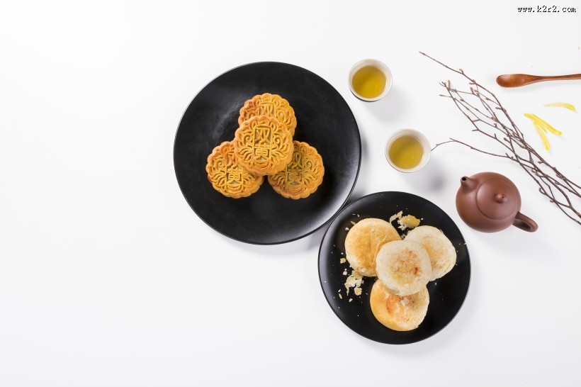 美味的中秋节广式月饼图片