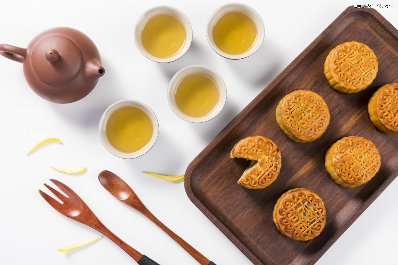 美味的中秋节广式月饼图片