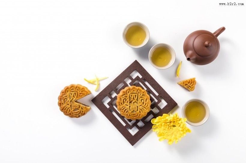 美味的中秋节广式月饼图片