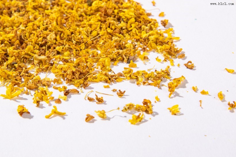 金灿灿香喷喷的桂花图片