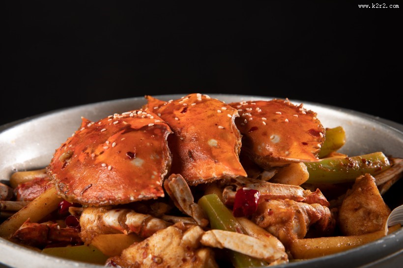 美味好吃让人停不住嘴的香辣梭子蟹图片