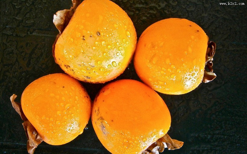 香甜的柿子图片