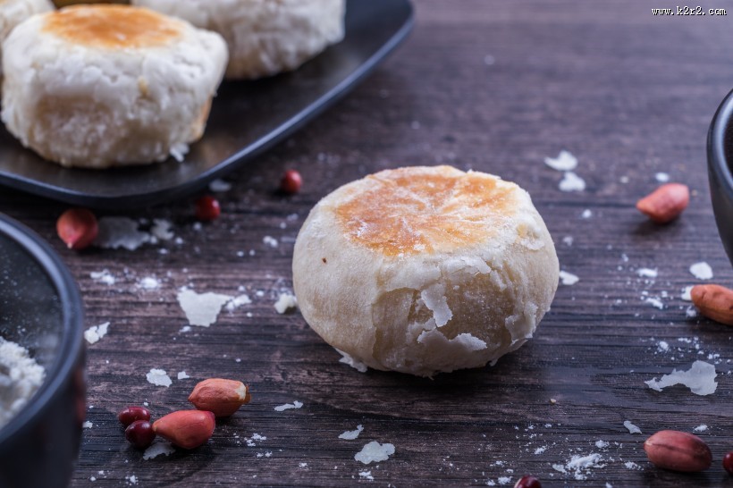 超级好吃的苏式鲜肉月饼图片