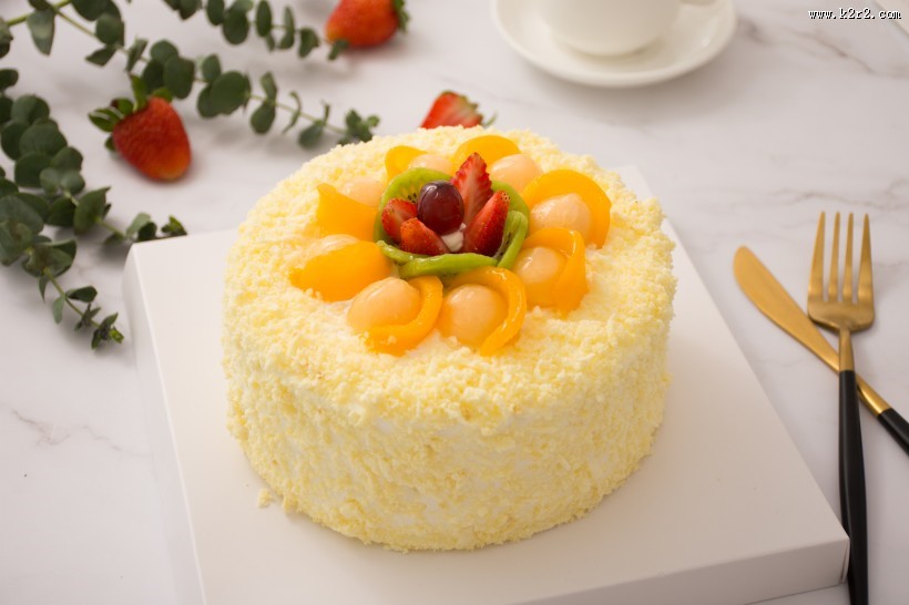 美味好吃的奶油水果蛋糕图片大全