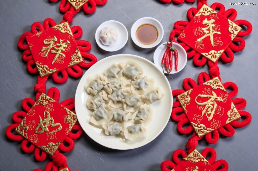 煮熟的饺子图片