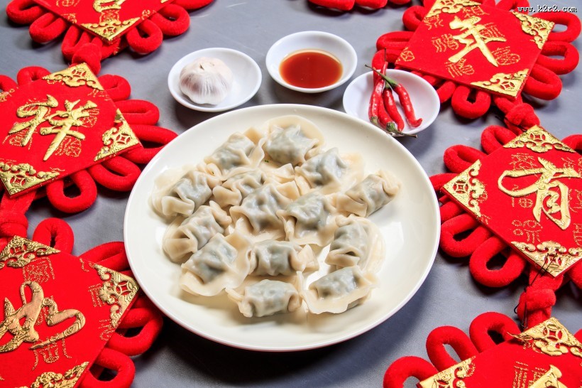 煮熟的饺子图片