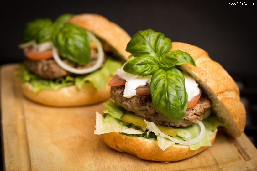 美味可口的汉堡包图片