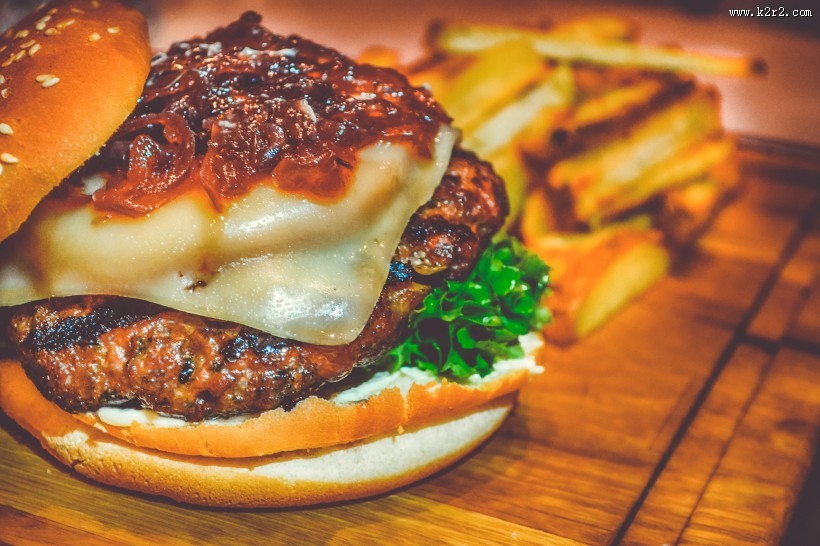 美味可口的汉堡包图片