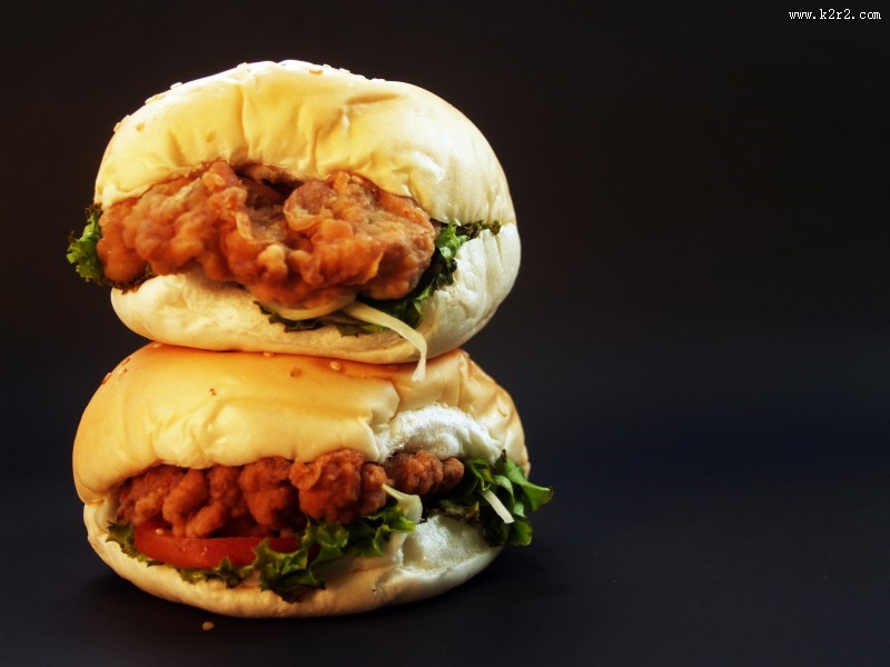 喷香的汉堡图片