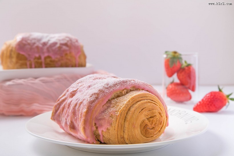 美味的下午茶面包图片