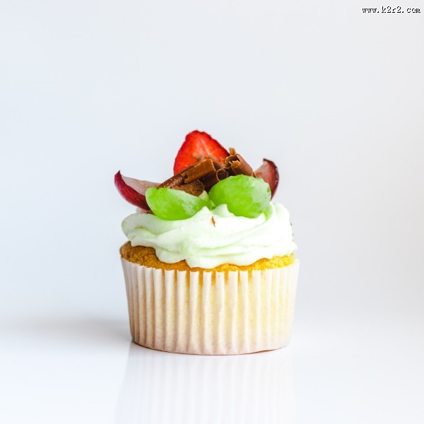 可口香甜的的纸杯蛋糕图片