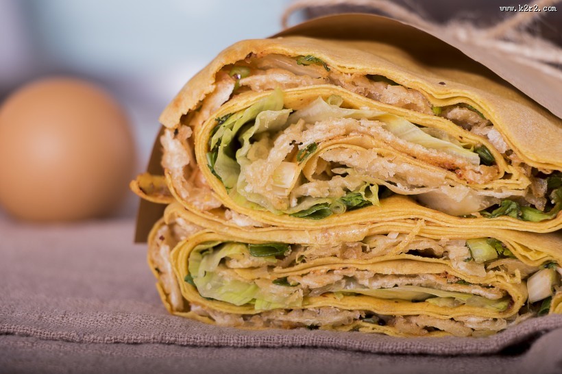 美味的煎饼图片