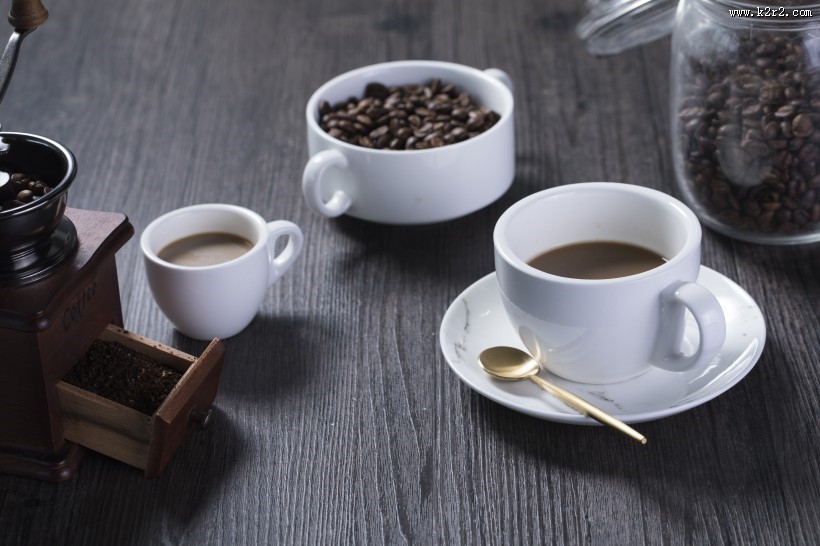 咖啡和咖啡豆图片