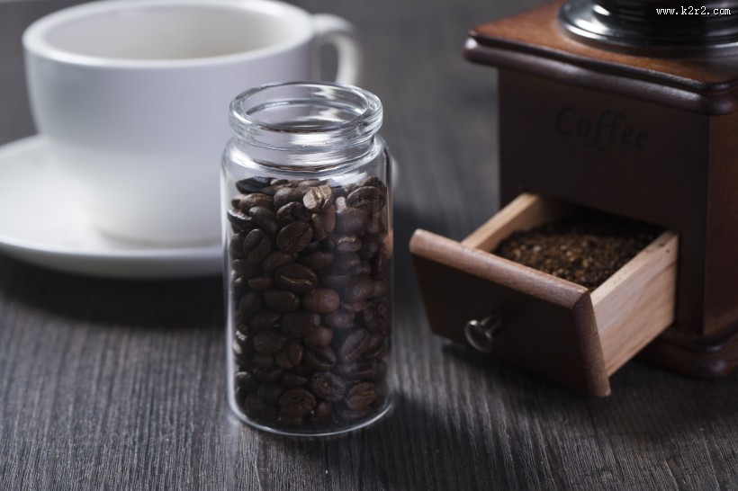 咖啡和咖啡豆图片