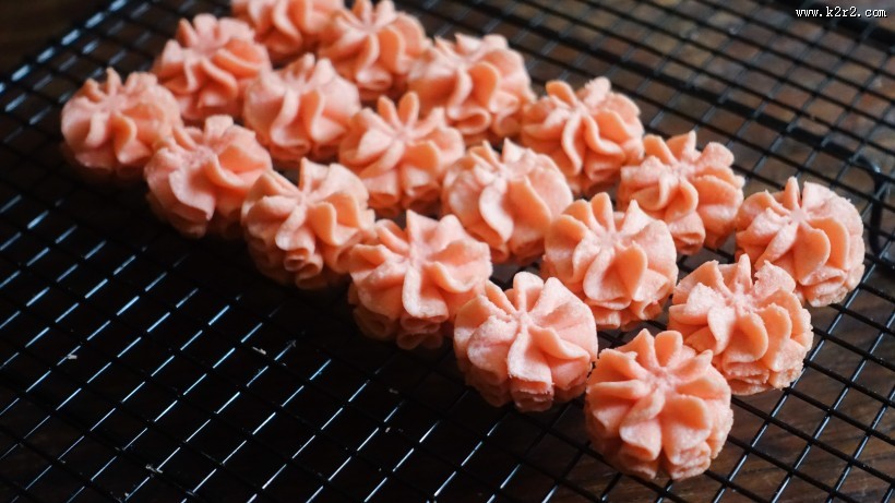 粉红色曲奇饼干图片大全