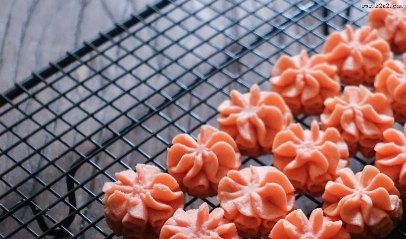 粉红色曲奇饼干图片大全