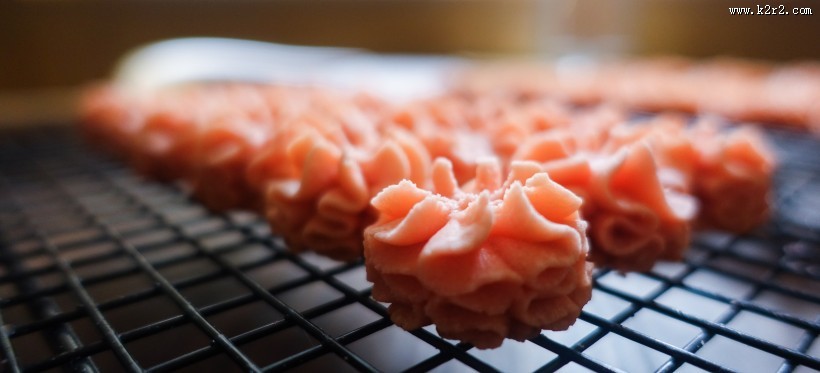 粉红色曲奇饼干图片大全