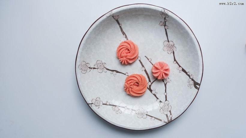 粉红色曲奇饼干图片大全