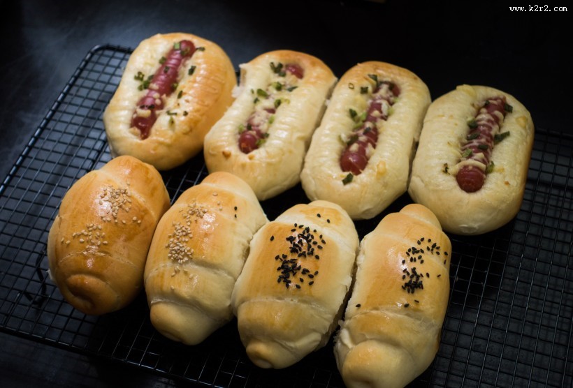 香肠面包图片