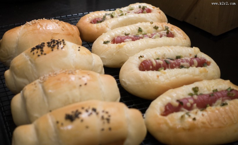 香肠面包图片